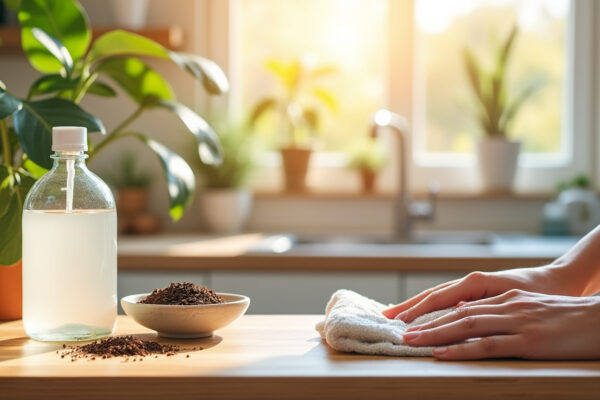 découvrez comment associer le marc de café et le vinaigre blanc pour nettoyer votre maison naturellement et réduire l’usage de produits ménagers chimiques.