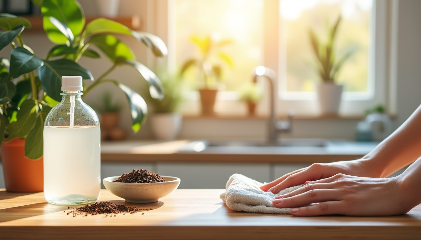 découvrez comment associer le marc de café et le vinaigre blanc pour nettoyer votre maison naturellement et réduire l’usage de produits ménagers chimiques.